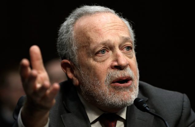 Former U.S. Labor Secretary Robert Reich testifies before the Joint Economic Committee January 16, 2014 in Washington, DC. Reich joined a panel testifying on the topic of "Income Inequality in the United States.