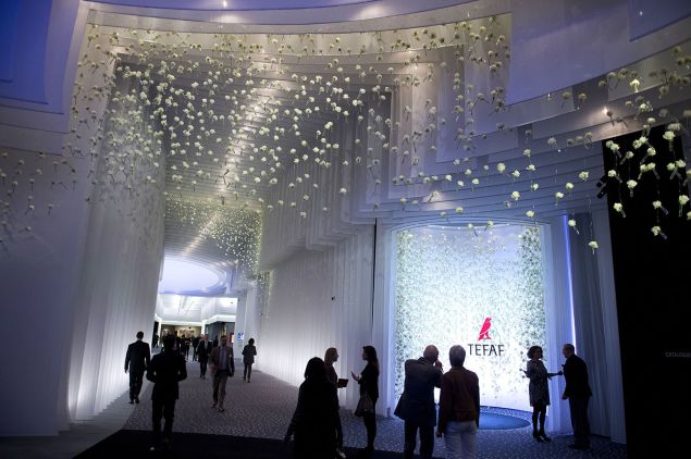 People visit the first day of the TEFAF art fair on March 13, 2015 in Maastricht, the Netherlands. From 13 to 22 March the fair will present ten thousands works of art and antique to collectors, traders and curators.