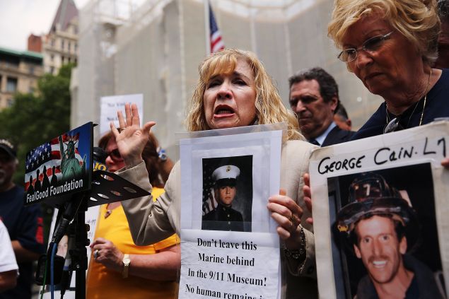 Sally Regenhard, who lost her firefighter son in the 9/11 attacks, clashed with Mr. Feinberg.