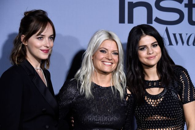 Dakota Johnson, Kate Young and Selena Gomez