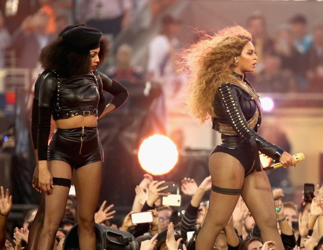 Beyoncé performs onstage during the Pepsi Super Bowl 50 Halftime Show at Levi's Stadium on February 7, 2016 in Santa Clara, California.