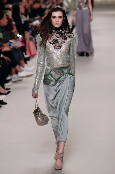 A strange lace combo at Lanvin