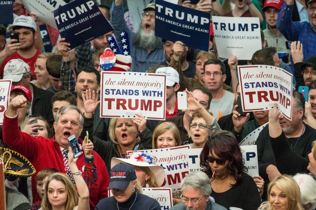 Trump supporters in North Carolina.