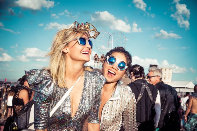 Festival-goers
