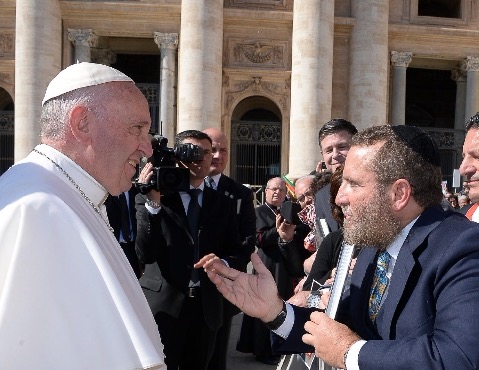 The author and the Pope.