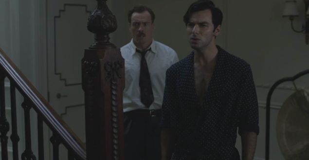 Toby Stephens and Aidan Turner in And Then There Were None.