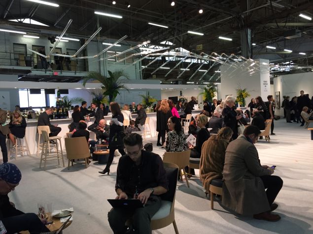 The Armory Show's Champagne Lounge.