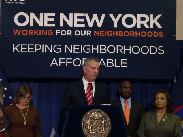Mayor Bill de Blasio.