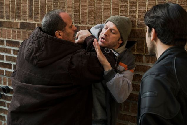 Saul Stein as Terry Nomaks and Peter Scanavino as Det. Sonny Carisi