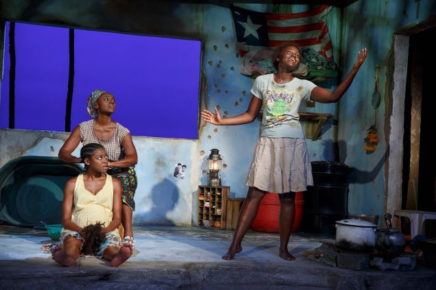 Pascale Armand, Saycon Sengbloh and Lupita Nyong'o in a scene from Eclipsed.