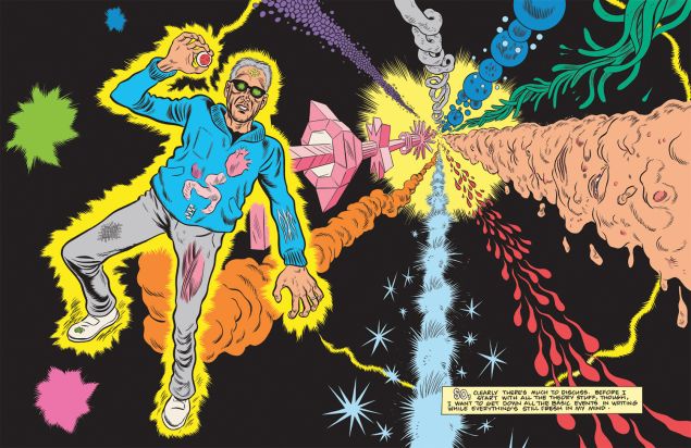 A page from Daniel Clowes' new graphic novel, Patience, published by Fantagraphics Books.