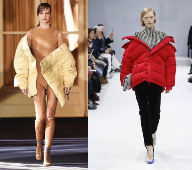 From left: Acne Studios; Balenciaga