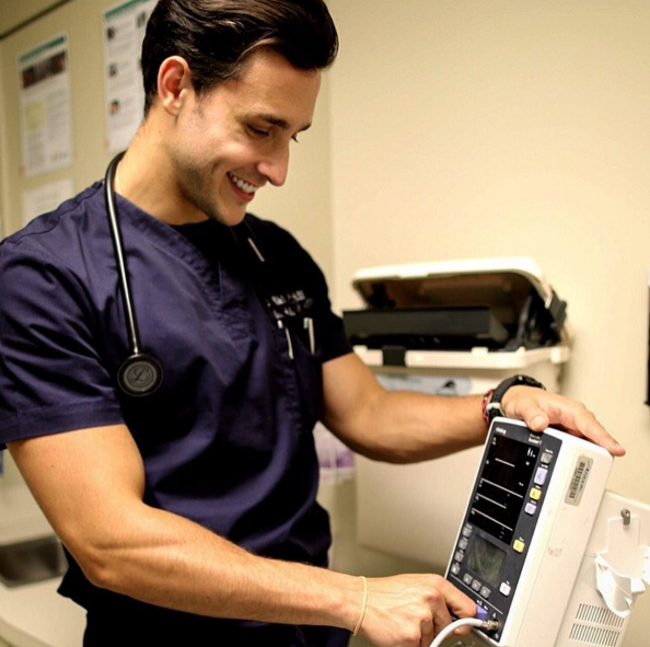 This isn't a stock photo of a handsome doctor, it's New York's own Dr. Mike 