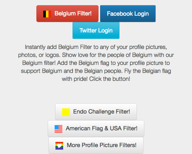 Choose Facebook or Twitter.