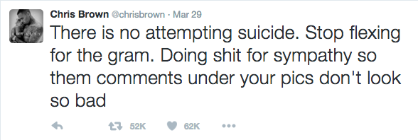 Brown's response to Kehlani's suicide attempt mocked her very public struggle.