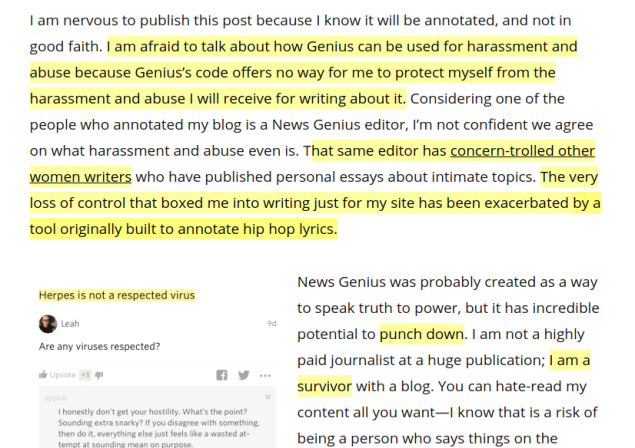 Genius web annotator.