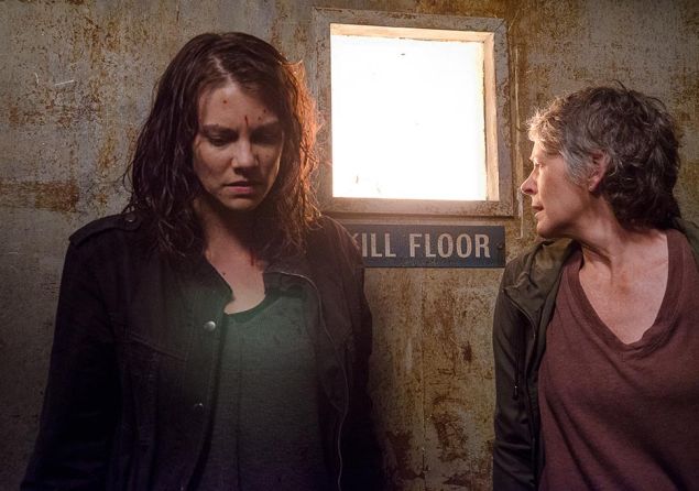 Lauren Cohan and Melissa McBride in The Walking Dead.