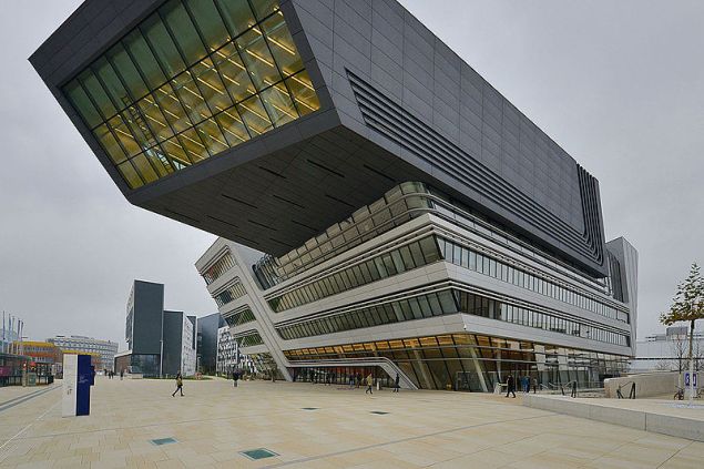 The Vienna University of Economics and Business, Library and Learning Center, by architect Zaha Hadid.