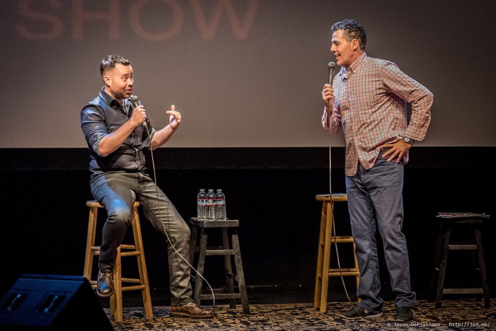Jordan Harbinger with Adam Carolla.