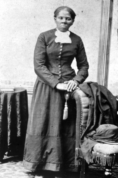 A portrait of Harriet Tubman in the prime of her work as an abolitionist