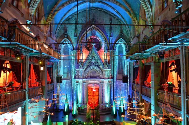 A view of HBO's Art the Throne: Immersive Art Experience at The Angel Orensanz Foundation.