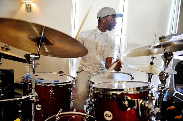 Julius Rodriguez performs at The 58th GRAMMY Awards