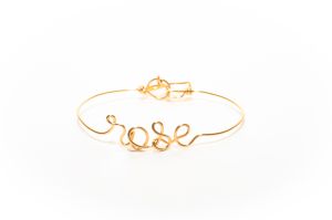 Gold "Rose" Bracelet by Sophie Baillet and Matthias Lavaux of Atelier Paulin