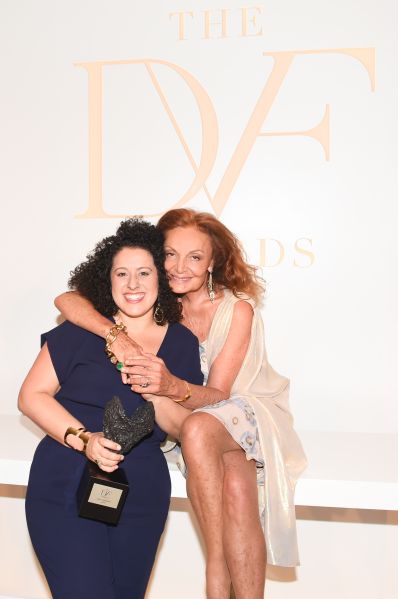 Diane Von Furstenberg and Emily Greener