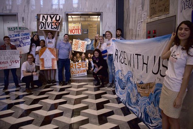NYU protestors