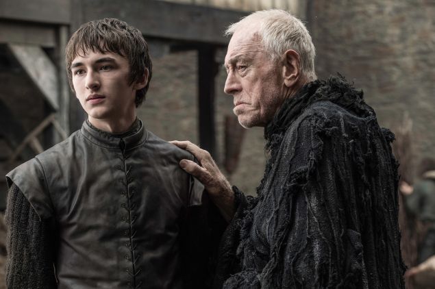 Isaac Hempstead and Max von Sydow.