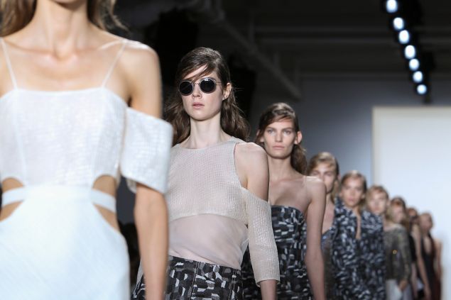 The Wes Gordon and Silhouette frames on the runway