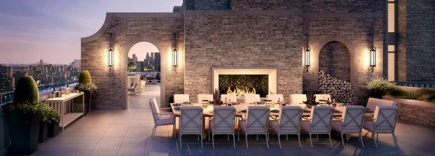 The penthouse of 20 East End Avenue.