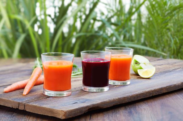 Detox with fresh-pressed juices at California Pizza Kitchen before you retox at the arena.
