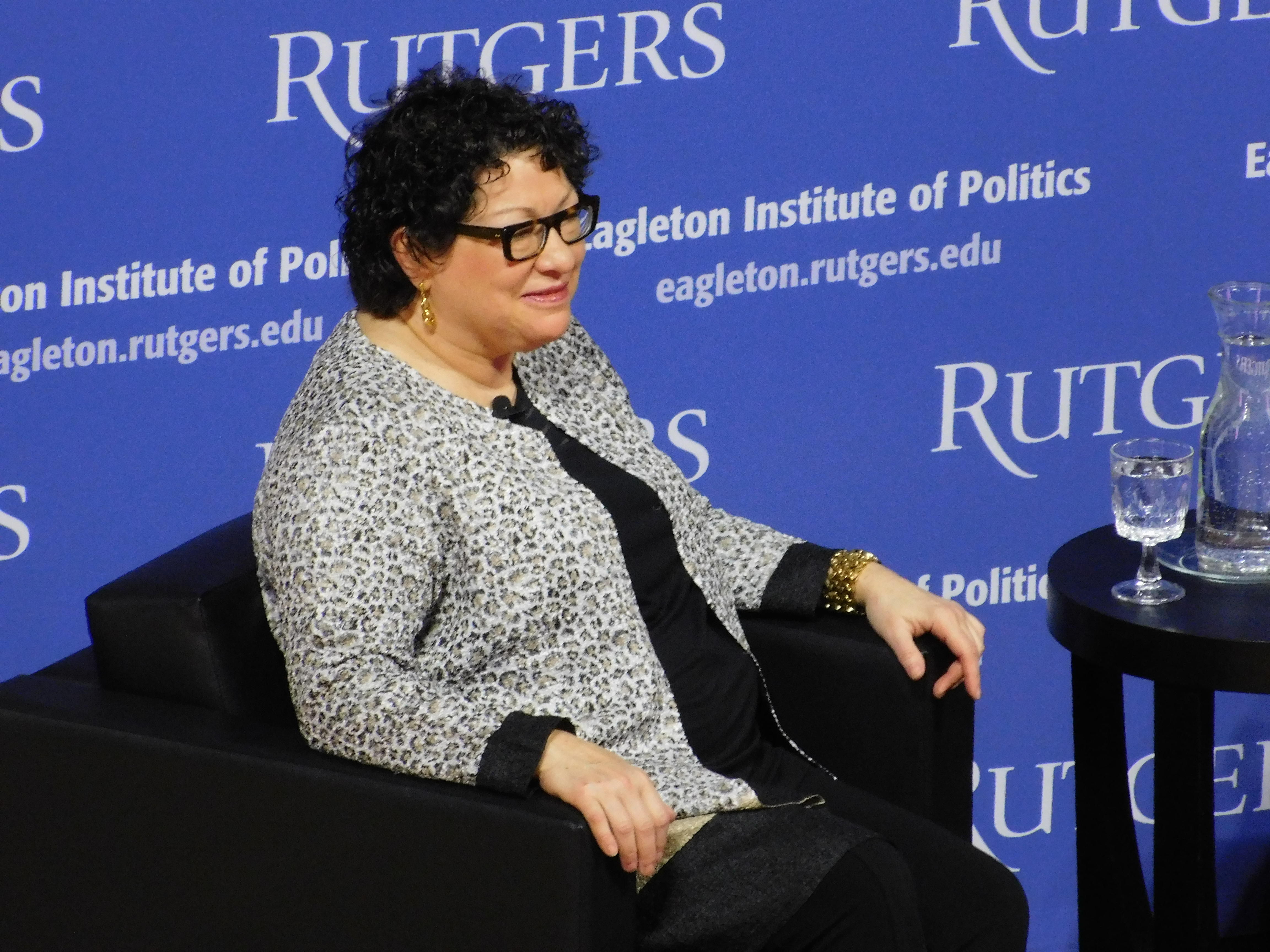 Justice Sotomayor visted Rutgers University to speak.