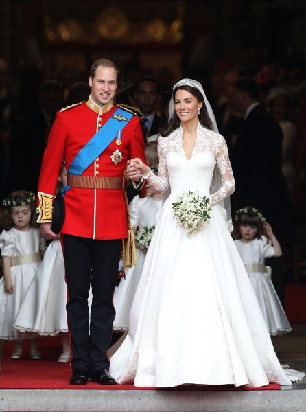 Kate Middleton's wedding gown.