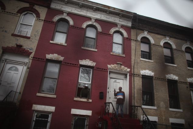 Houses in East New York, Brooklyn.