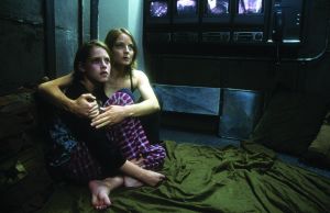 Homebound security: Jodie Foster and Kristen Stewart in the 2002 film Panic Room.