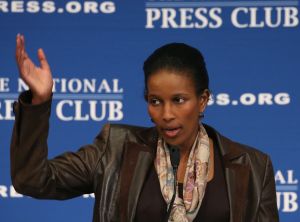Hirsi Ali speaks at the National Press Club in Washington, D.C., last year.