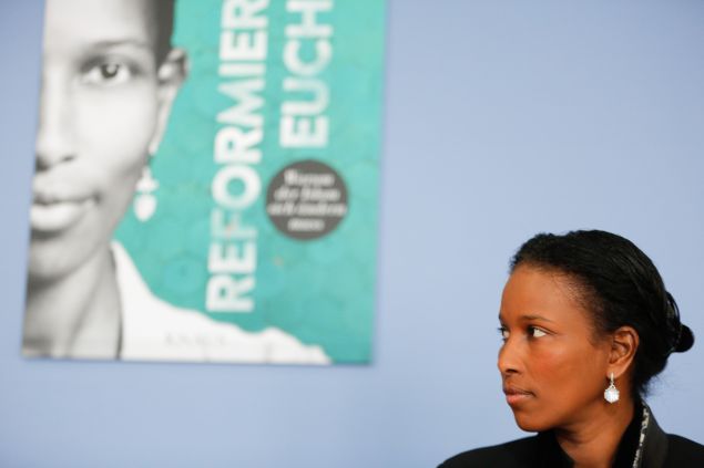 Ayaan Hirsi Ali attends a book presentation in April 2015 in Berlin.