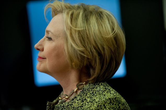 PITTSBURGH, PA - APRIL 06: Democratic Presidential candidate former Senator and Secretary of State Hillary Clinton speaks at a rally in Skibo Hall at Carnegie Mellon University on April 6, 2016 in Pittsburgh, Pennsylvania. Senator Clinton spent the day in both ends of the state campaigning for the April 26th state primary. 