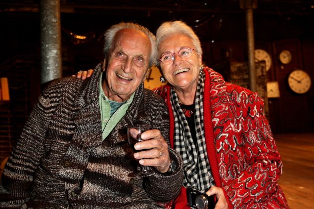 Ottavio "Tai" Missoni (L) and Rosita Missoni (R) at Milan Fashion Week Autumn/Winter 2010