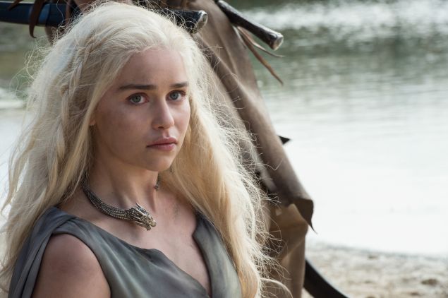 Emilia Clarke as Daenerys Targaryen in Game of Thrones.