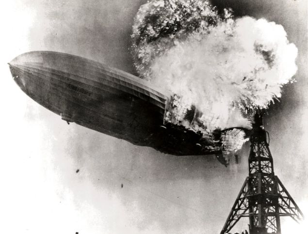 The Hindenburg disaster.