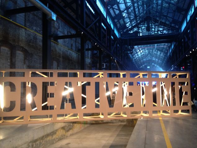 Creative Time gala at the Brooklyn Navy Yard.