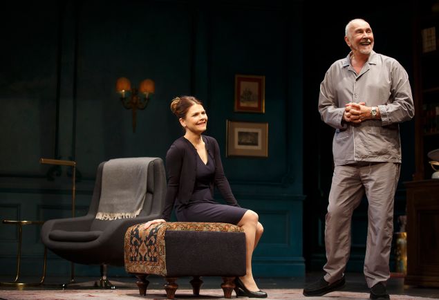 Kathryn Erbe (left) and Frank Langella in The Father.
