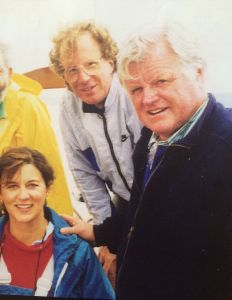 Sen. Kennedy poses with his wife, Vicki, and Nick Littlefield.