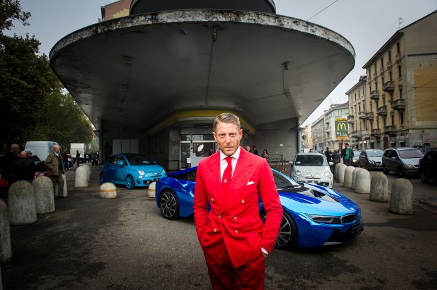 Lapo Elkann at the presentation of Garage Italia Customs' new headquarters in October in Milan.