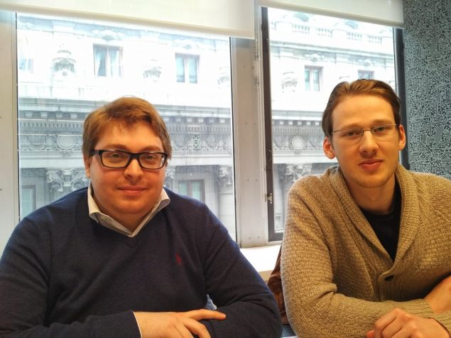 Left to right: Alexander Kabakov and Artem Kukharenko, co-founders of N-Tech Lab, the creators of FindFace.