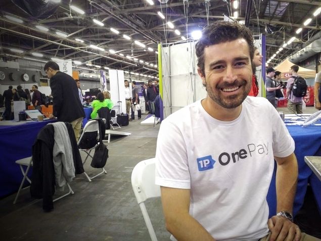 Kirk Logan, biz dev at OnePay, at Tech Day 2016.