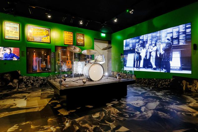 A Rolling Stones drumset